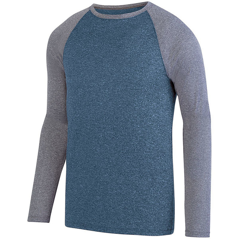 Heather Raglan Long Sleeve Top - Unisex - Image 2