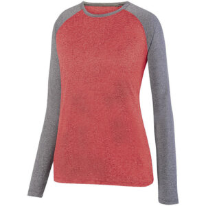 Heather Raglan Long Sleeve Top - Ladies