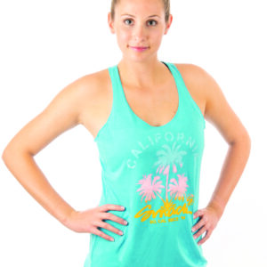 Smack California Palm Racerback Tank
