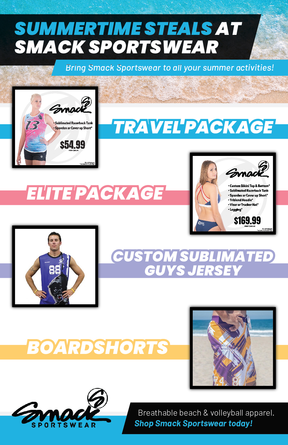 infograph about summertime deals