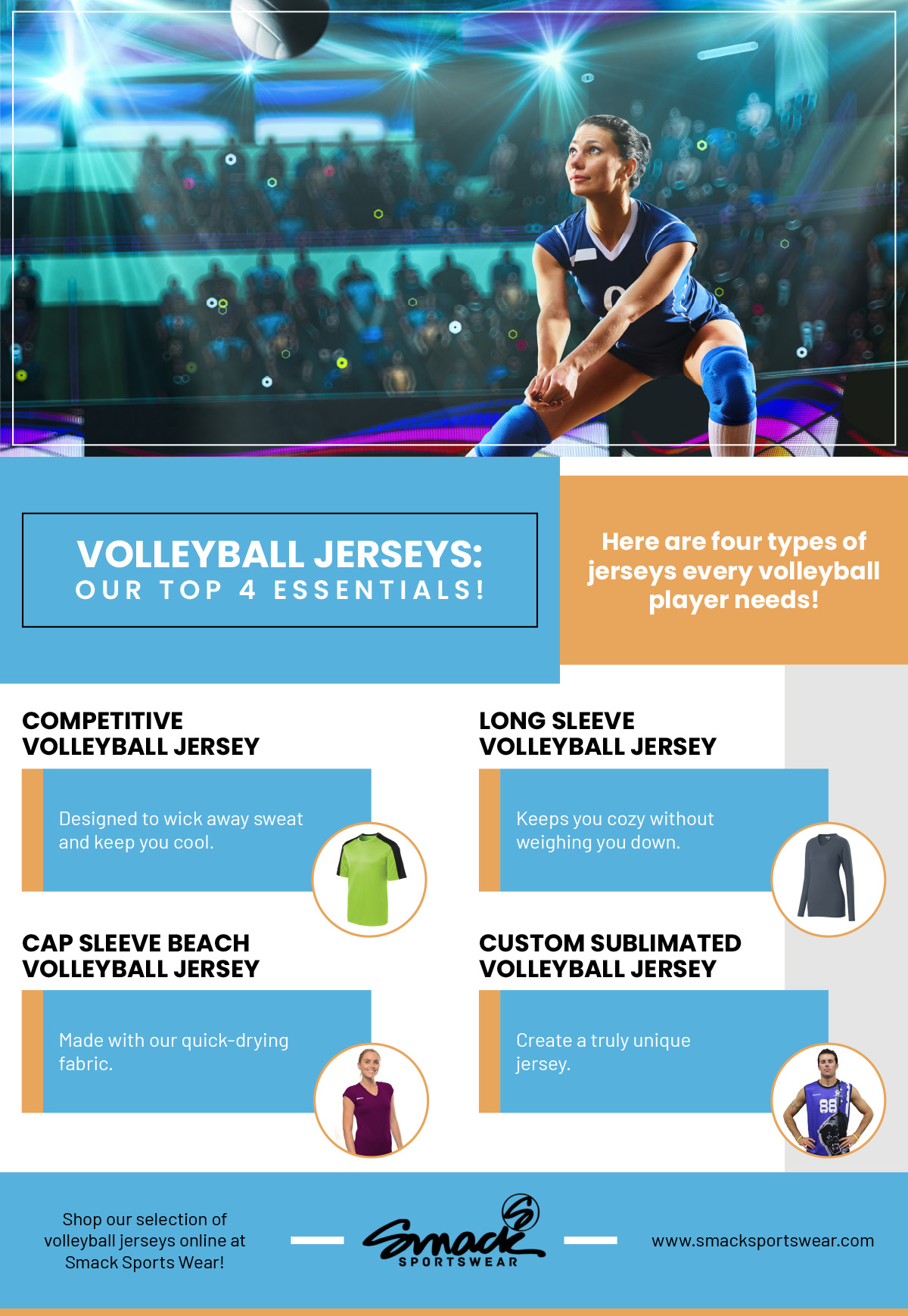 Volleyball Jerseys Our Top 4 Essentials Infographic
