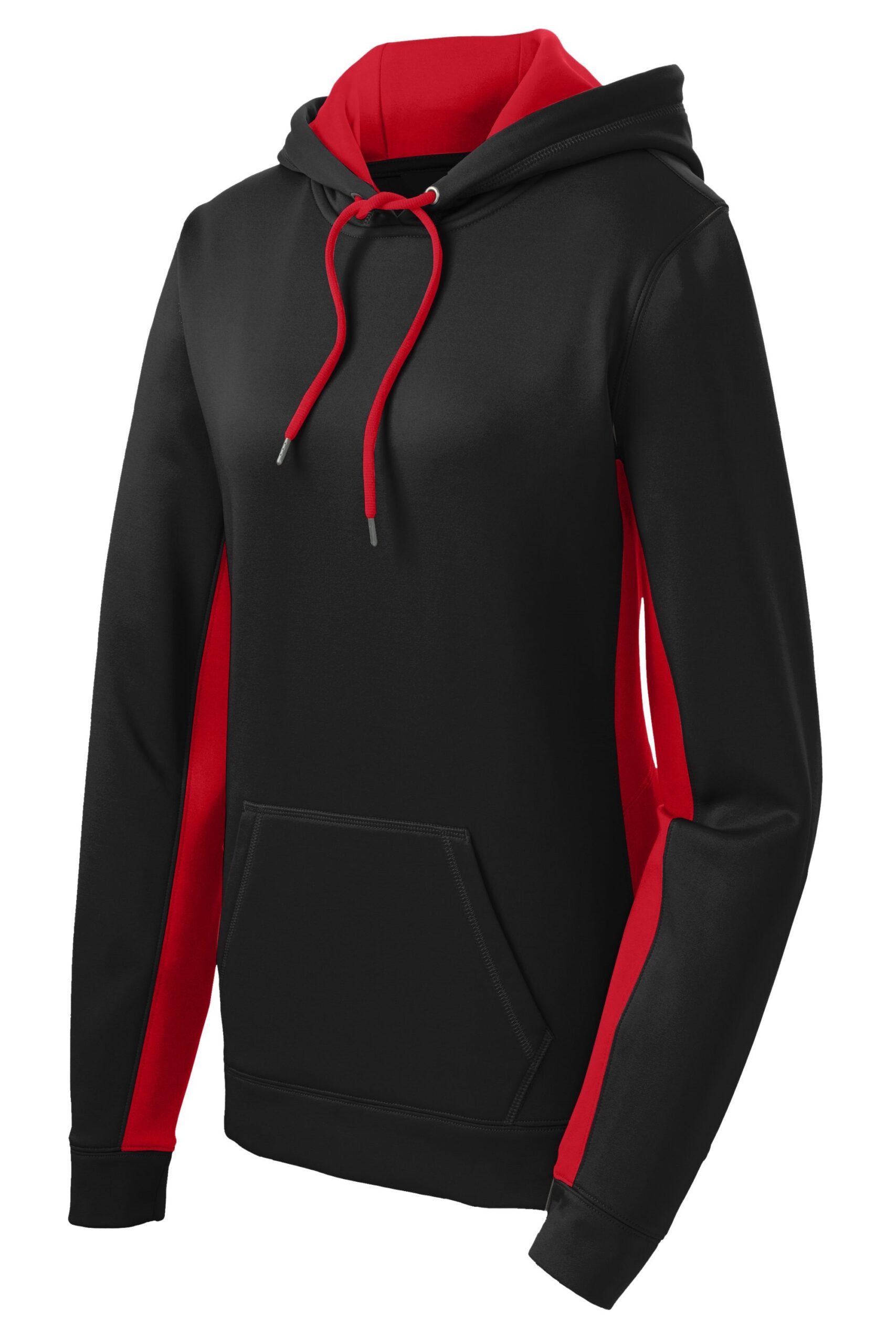 NEW Performance Fleece Colorblock Hooded Pullover - Ladies - Image 3