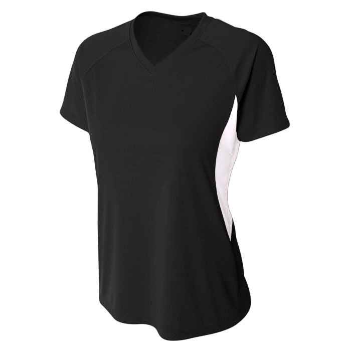 NEW Ladies Colorblock Performance V-neck - Image 2