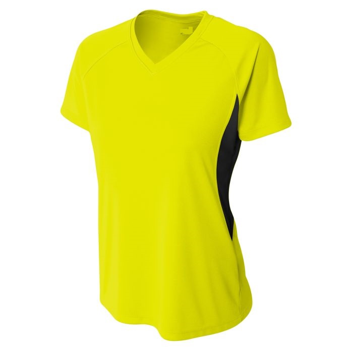 NEW Ladies Colorblock Performance V-neck - Image 9