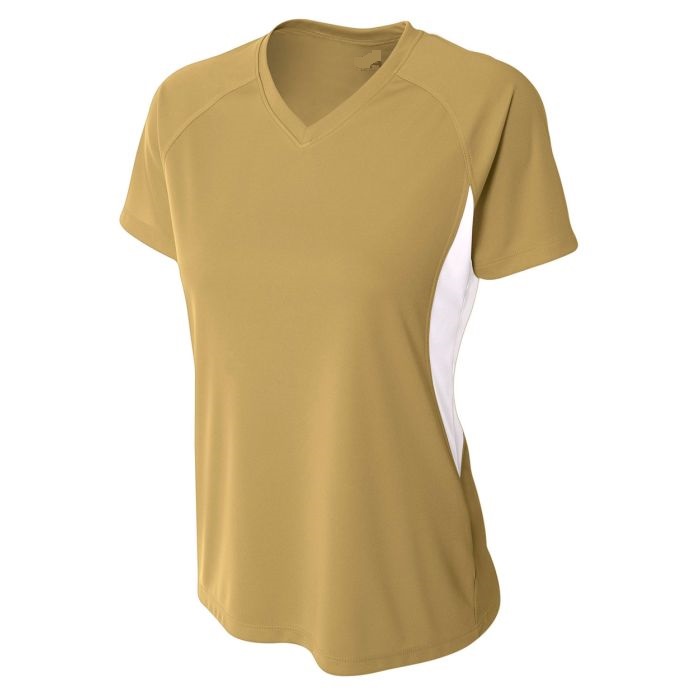 NEW Ladies Colorblock Performance V-neck - Image 10