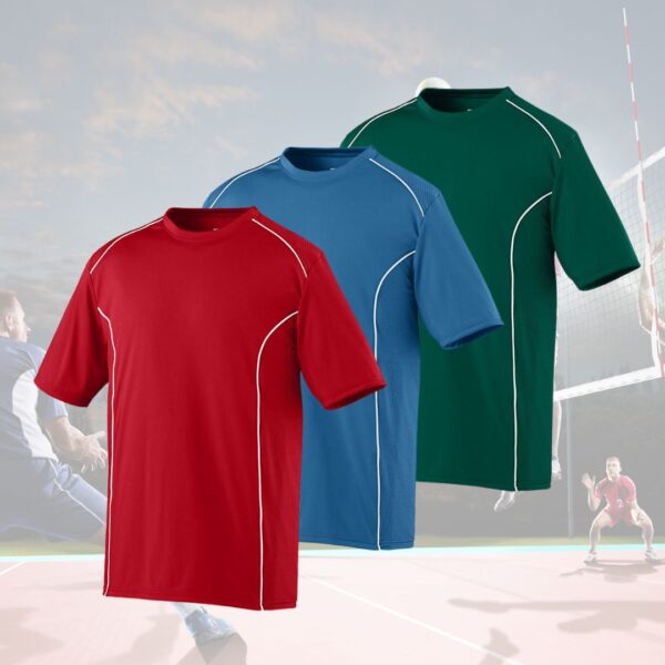 various colors of mens indoor volleyball jerseys