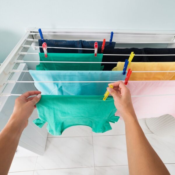 air drying clothes