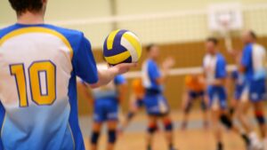 sports team with uniforms