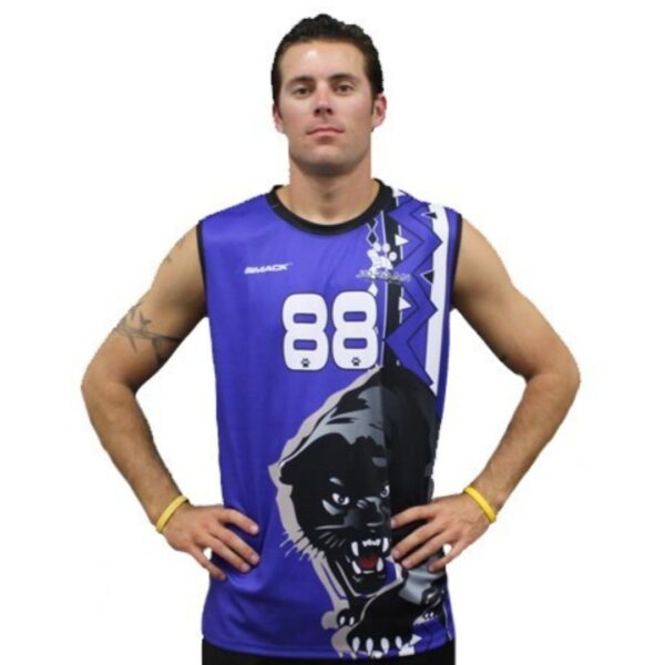 man in purple sports jersey